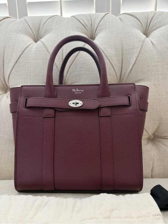 Mulberry Handbags - Mulberry Mini Zipped Bayswater - oxblood color